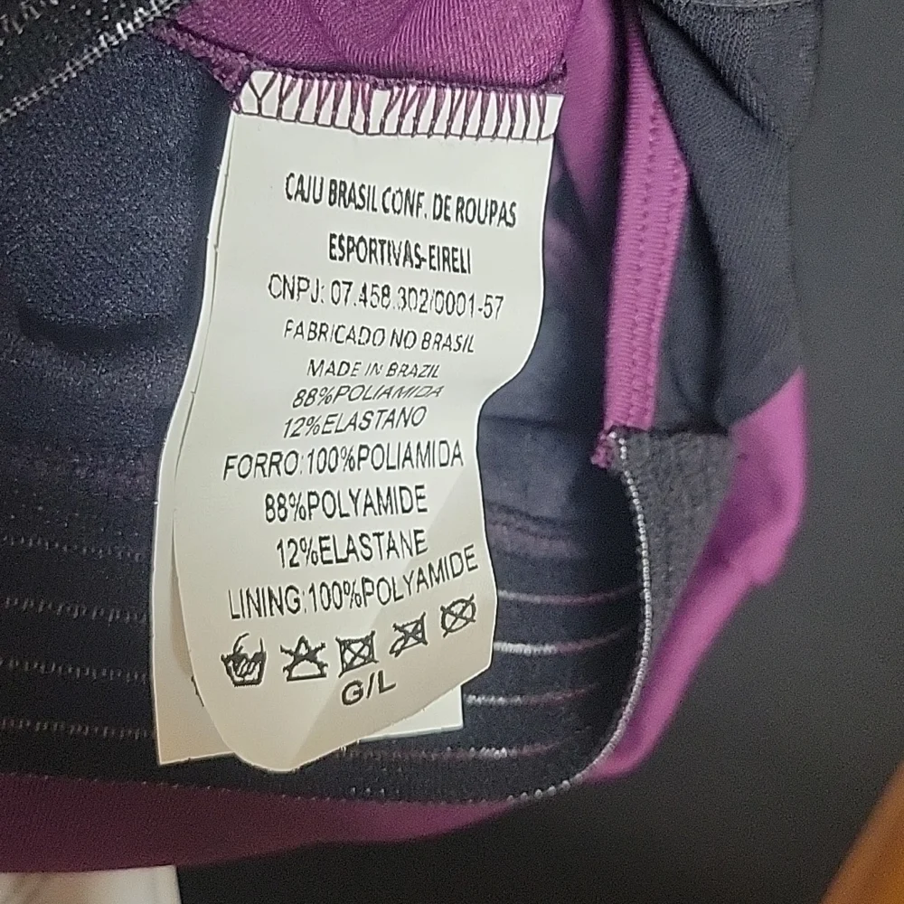 New Cajubrasil Purple and Black Jumpsuit Size Large - Picture 6 of 6